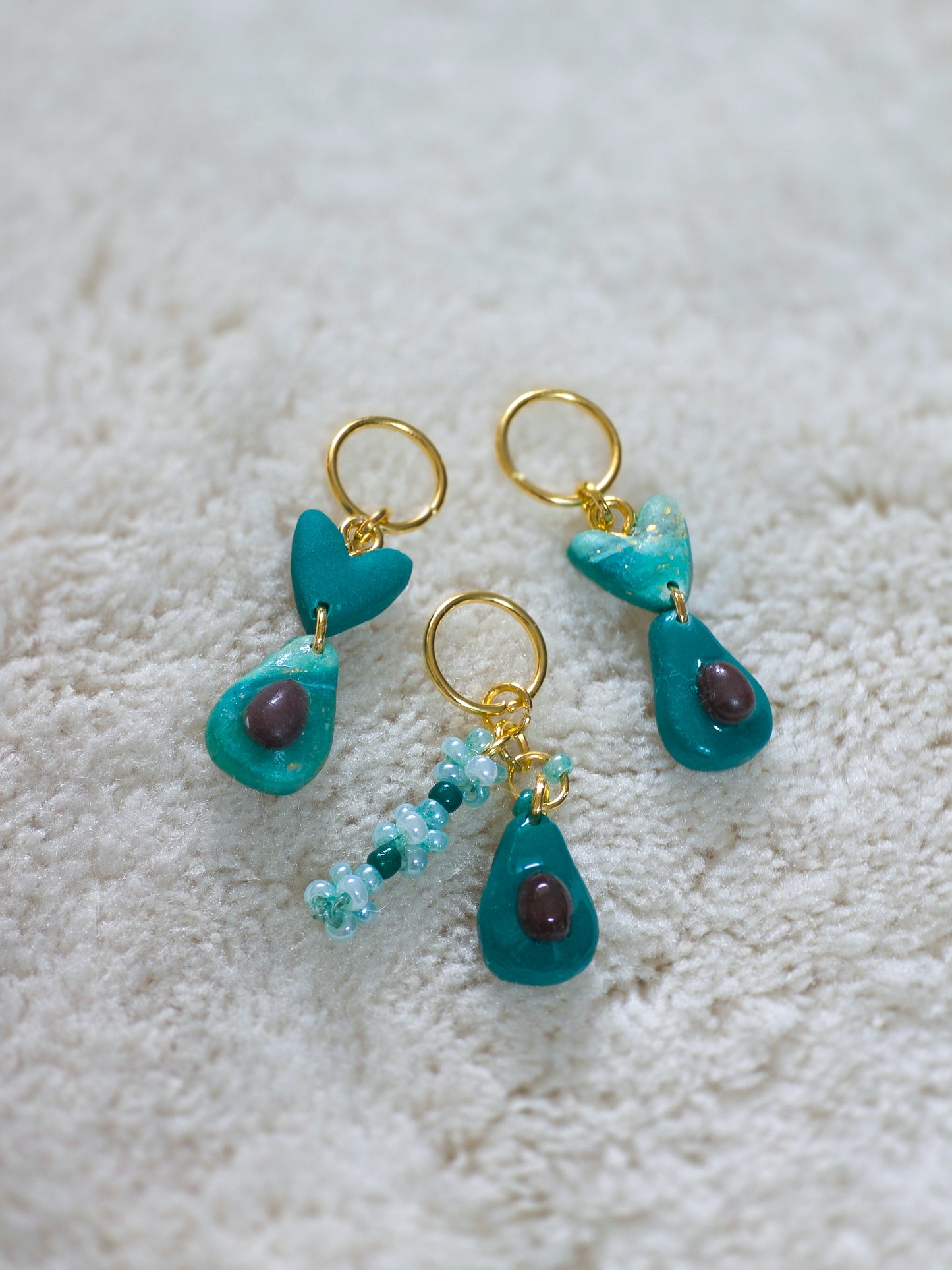 Trio d’avocats - Marqueurs de mailles faits main 🥑