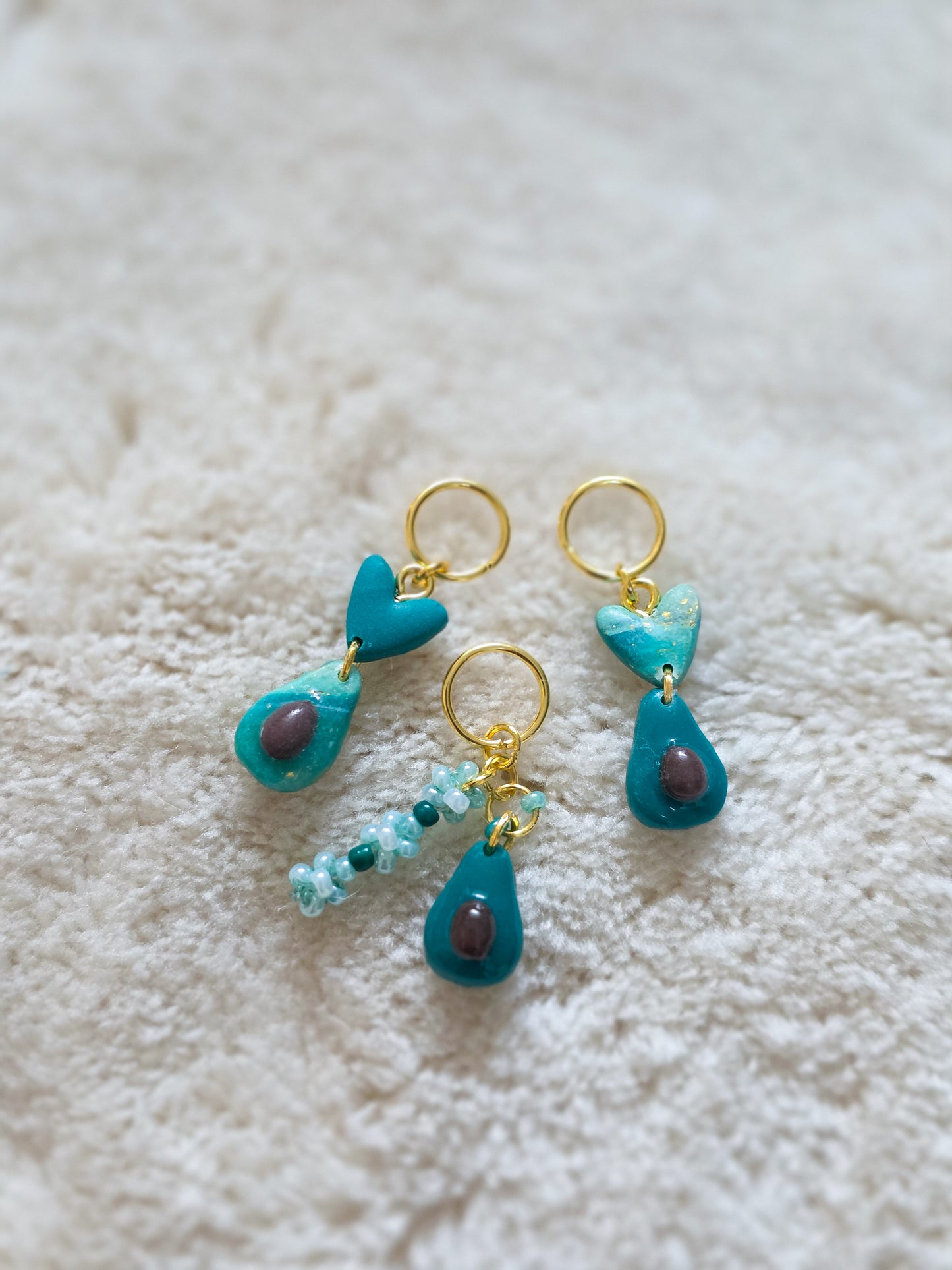 Trio d’avocats - Marqueurs de mailles faits main 🥑