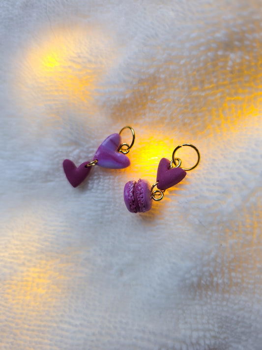 Lot de 2 marqueurs de maille macaron – fait main