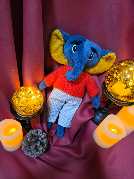 Eliot - Doudou Éléphant Pompier 🐘